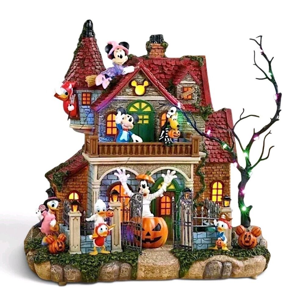 Disney Halloween Party House with Lights & Music 12.5" Mickey Costco 1784923 New